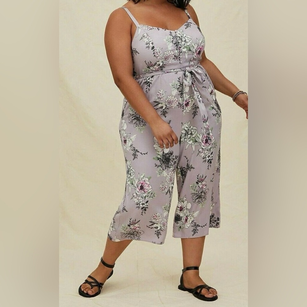 Torrid Floral Jumpsuit